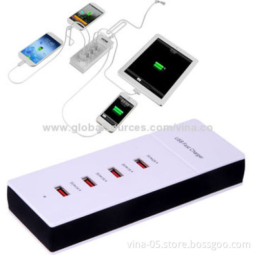 USB Fast Charger for iPad, iPhone and Tablet PCs with 100 - 240V, 50/60Hz Input Range